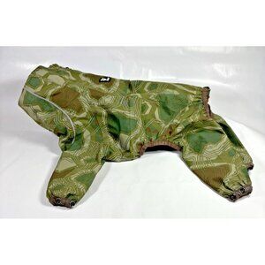 Hurtta Green Camo Downpour Dog Suit Waterproof Size 25L Polyester Houndtex